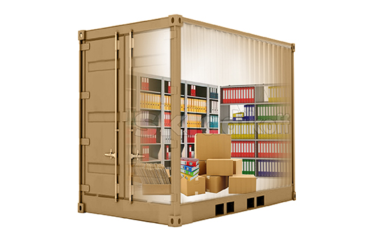 контейнер с документами и архивом