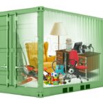 контейнер 6 м 2 зеленого цвета